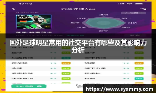国外足球明星常用的社交平台有哪些及其影响力分析